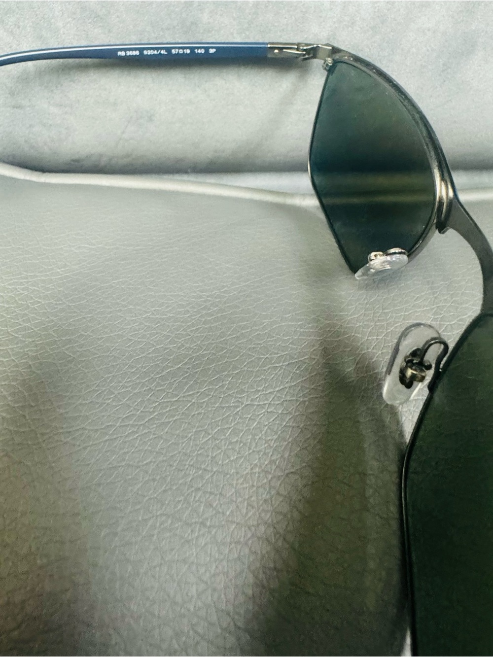 Ray-Ban RB 3836 Polarized Men’s Blue Frame Sunglasses with Blue Mirrored Lenses - Picture 3 of 4